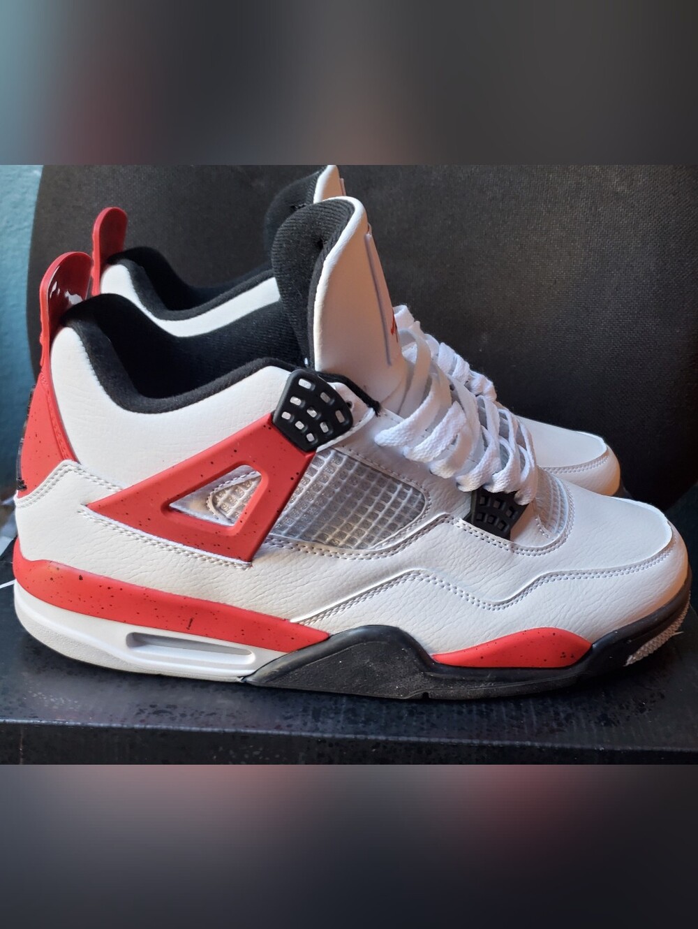 Jordan 4 Retro Red Cement. Size 10